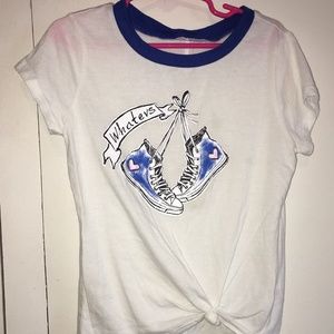 Justice T-Shirt Girls Size 7 - High Tops Design